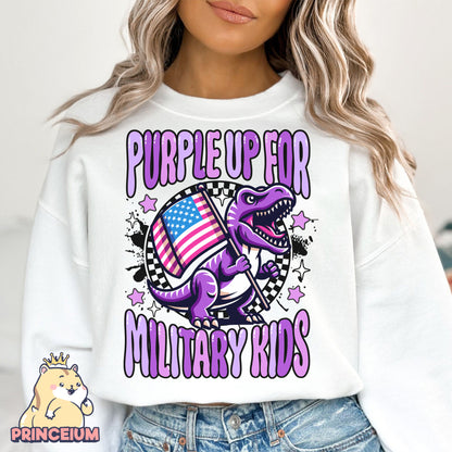 Purple Up for Military Kids Png, Month of the Miliary Child Png, Military Kids, Military Child Awareness