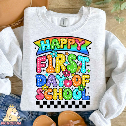 Happy First Day of School Png, ABCD Teacher Tour Png, End of Year Png, Back to School, Teacher Gift, Kindergarten Teacher, Elementary School Sublimation (Copy)