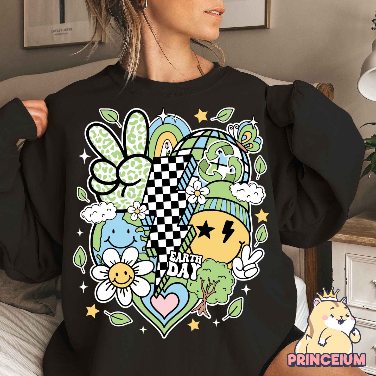 Retro Earth Day Png, Earth Day Png, Earth Sublimation, Save Planet Png, Climate Change Png