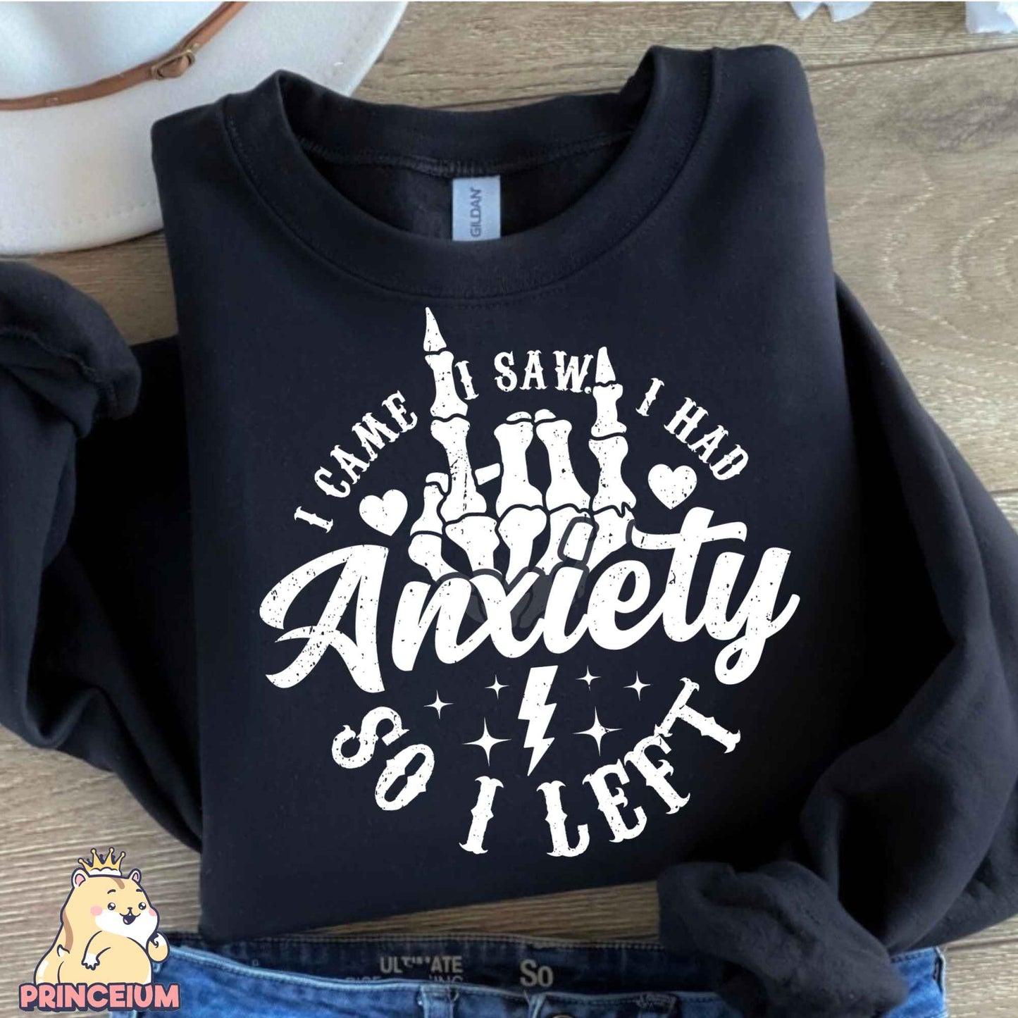 I Came I Saw I had Anxiety Png, Funny Mama Png, Mental Health Png, Sarcastic Skeleton Png, Sublimation Designs Digital Downloads Files