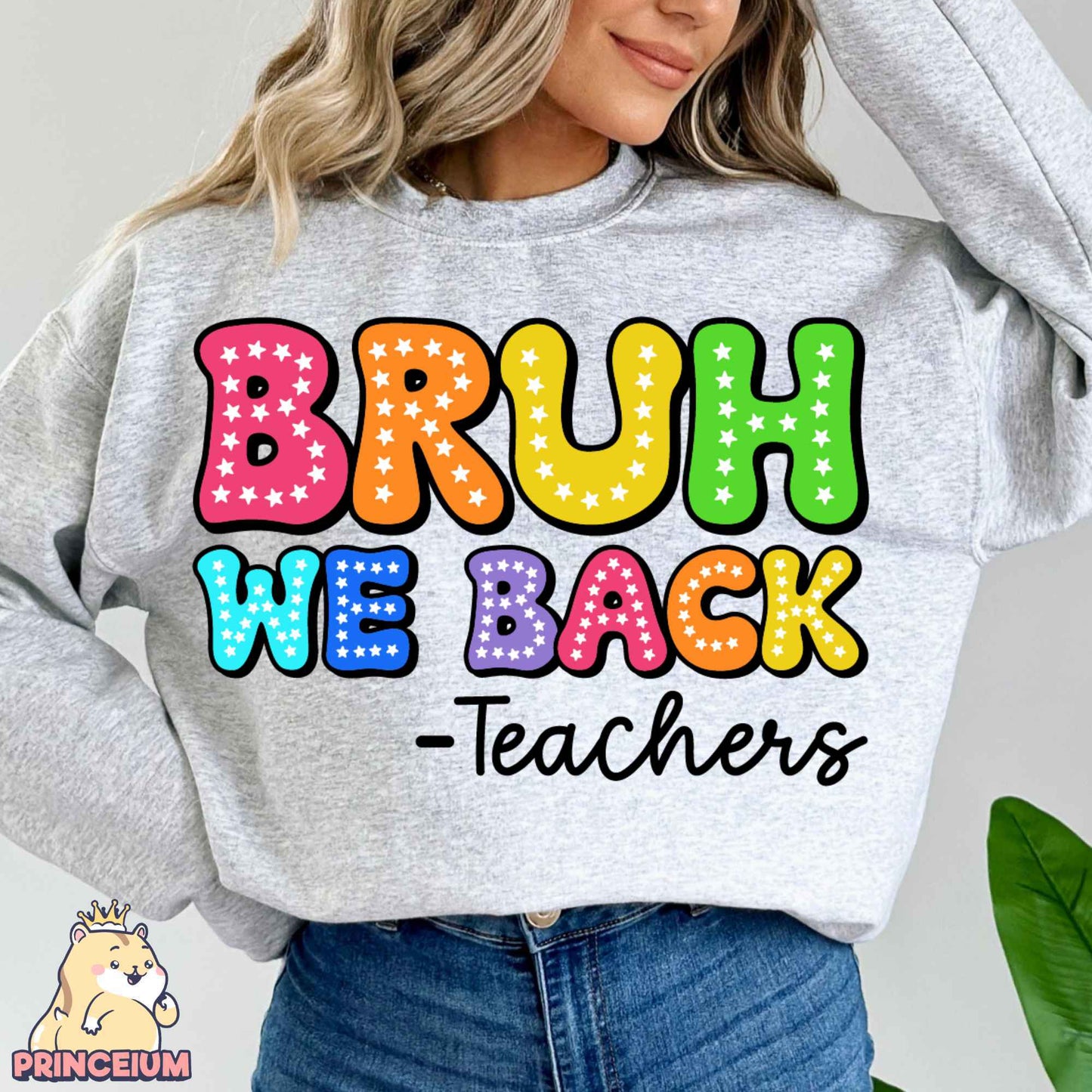 Bruh we Back Png, Back to School Png, Teacher Png, Retro Teacher Png, Bright Dalmatian Dots Png