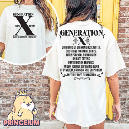 Generation X Png, T-shirt Pg, Nostalgic Gen X Png, Nostalgic Gift Png Sublimation Design Digital Downloads
