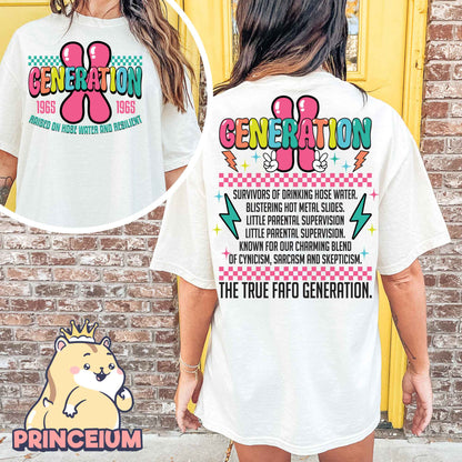 Generation X Png, T-shirt Pg, Nostalgic Gen X Png, Nostalgic Gift Png Sublimation Design Digital Downloads