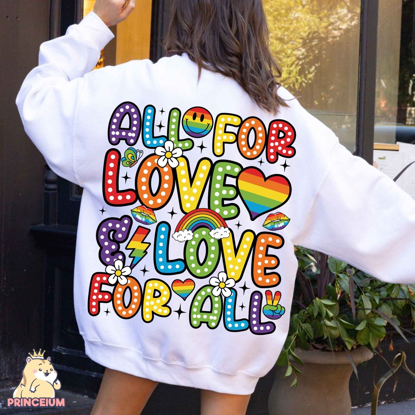 All for Love & Love for all Png, Gay Pride Png, LGBTQ Png, Pride Month Png, Designs Gay Pride Png, Gay Pride Svg, Sublimation Designs