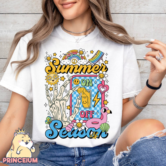 Summer Season Mode ON Png, Teacher Off Duty Png, Last Day of School Png, End of the Year Teacher Summer Png, Sublimation Designs Digital