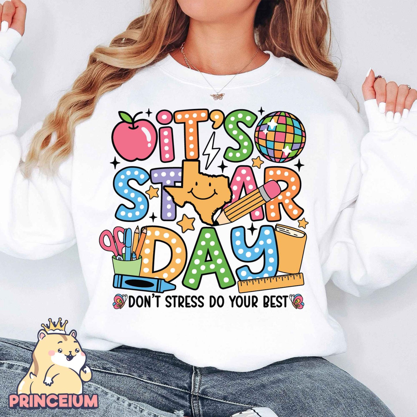 It's So Star Day Don't Stress Do Your Best, Test Day Kindergarten Teacher, Rock The Test Png, Teacher Quotes, Groovy Test Day