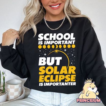 School is important but solar eclipse is Importanter Total Solar Eclipse April 8 Png, Astronomy Lover, Eclipse Event 2024,