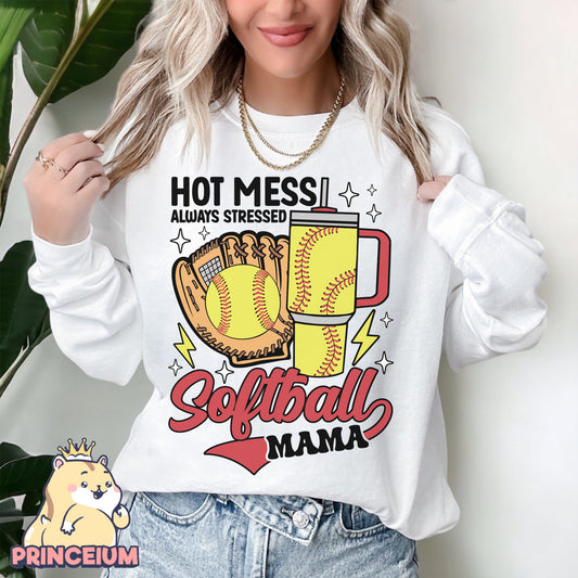 Hot Mess Always Stressed Baseball Mama Png, Hot Mess Mama Png, Baseball Mama Png, Proudly a Baseball Mom, Mother Day Png, Digital Download