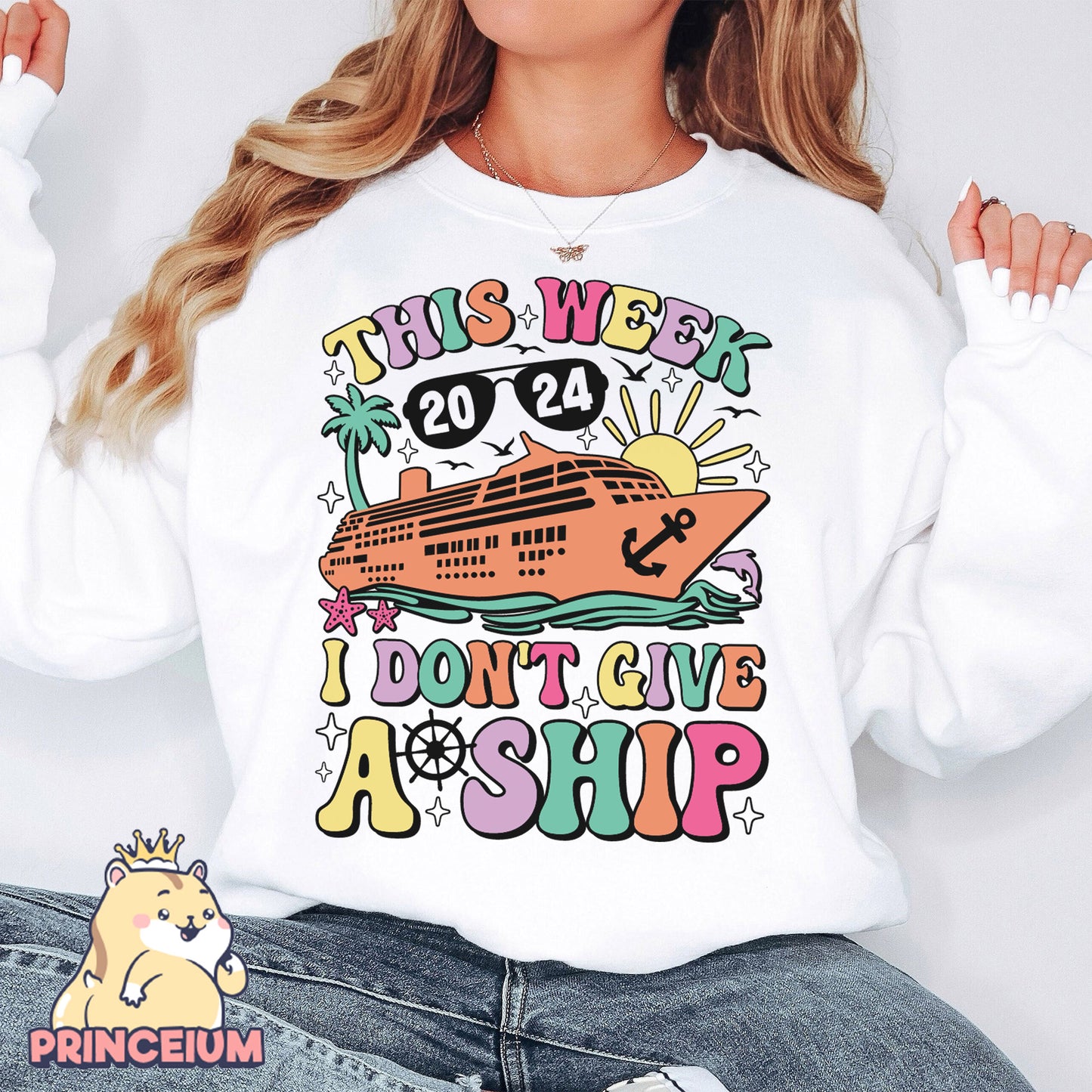 This Week 2024 I don’t Give a ship, Family Trip Shirt Png, Family Trip 2024, Sublimation Design
