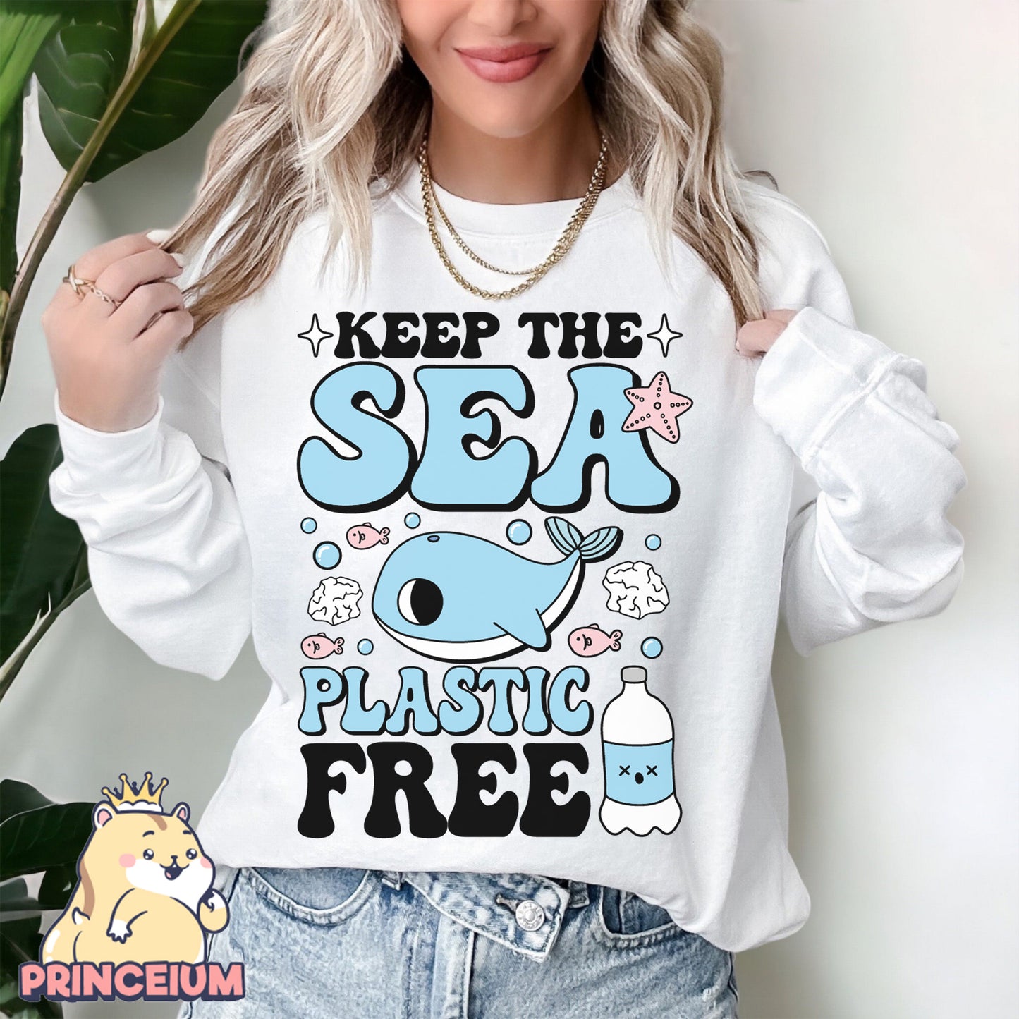 Keep the Sea Plastic Free Png, Earth Day Png, Earth Sublimation, Save Planet Png, Climate Change Png
