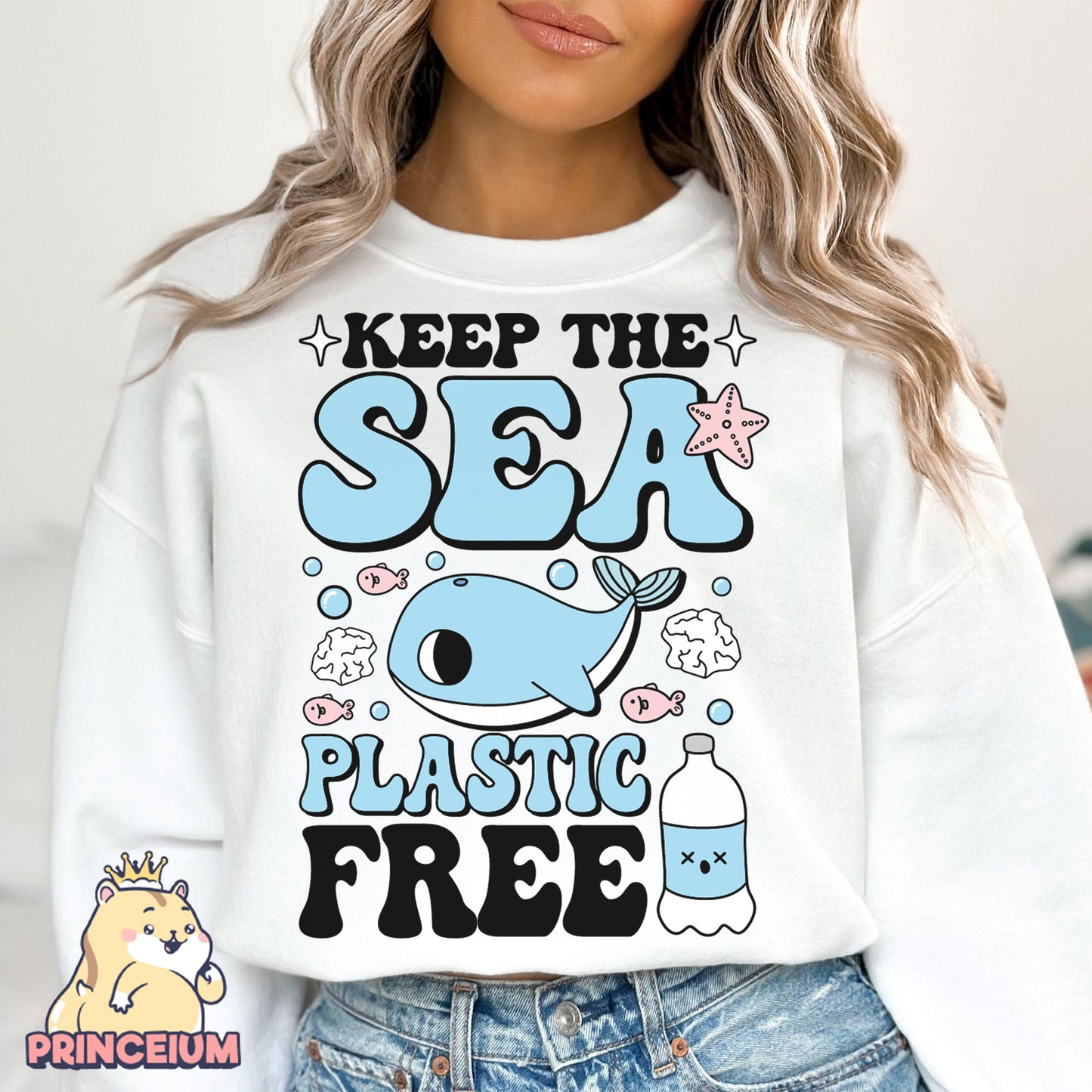 Keep the Sea Plastic Free Png, Earth Day Png, Earth Sublimation, Save Planet Png, Climate Change Png