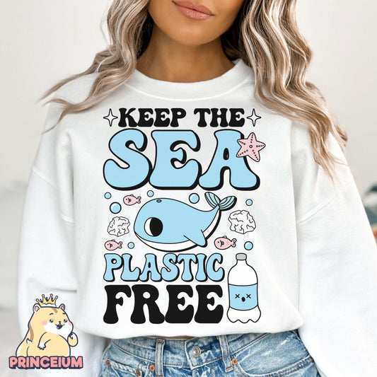 Keep the Sea Plastic Free Png, Earth Day Png, Earth Sublimation, Save Planet Png, Climate Change Png