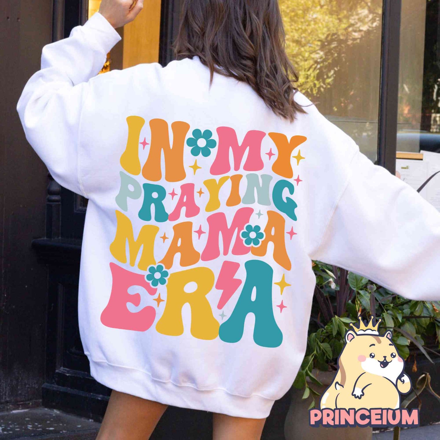 In My Praying Mama Era Bundle, In My Mama Era Shirt Png, Praying Mama Png, Retro Wavy Design, Christian Mom, Easter Mom Gift for New Mom