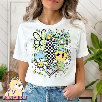 Retro Earth Day Png, Earth Day Png, Earth Sublimation, Save Planet Png, Climate Change Png