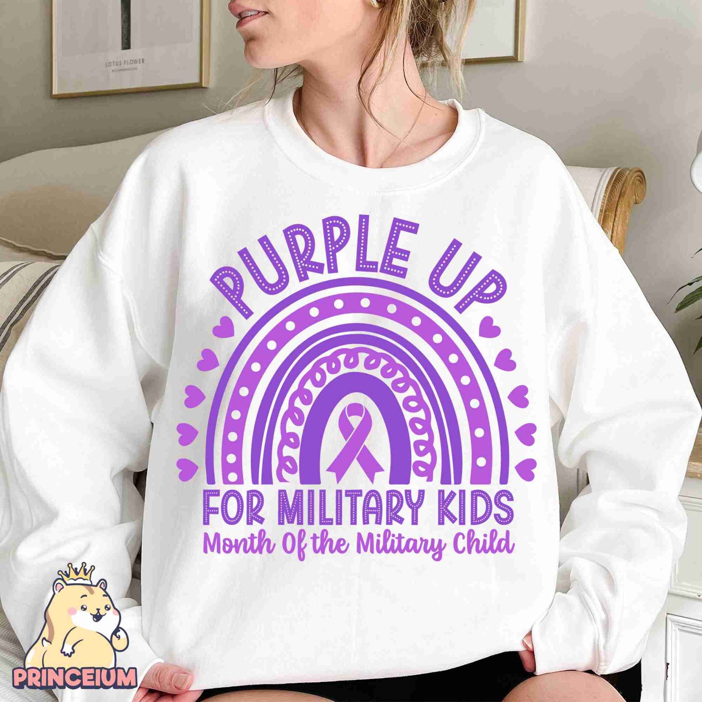 Purple Up for Military Kids Png, Month of the Miliary Child Png, Military Kids, Military Child Awareness