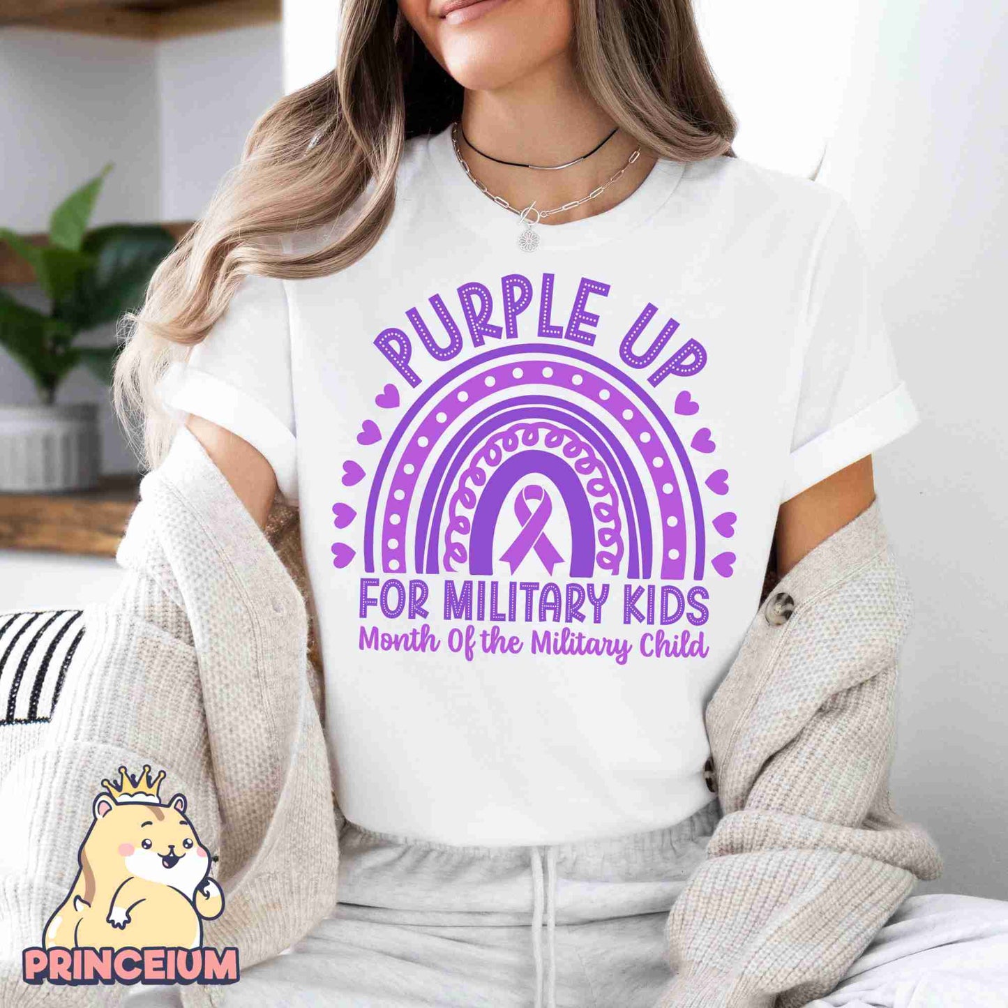 Purple Up for Military Kids Png, Month of the Miliary Child Png, Military Kids, Military Child Awareness