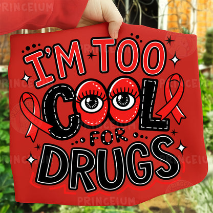 Red Ribbon Week Bundle Png, In October We Wear, Red Ribbon Week Png, Drug-Free, Anti-Drug Svg, Red ribbon Week, Sublimation Designs, Digital