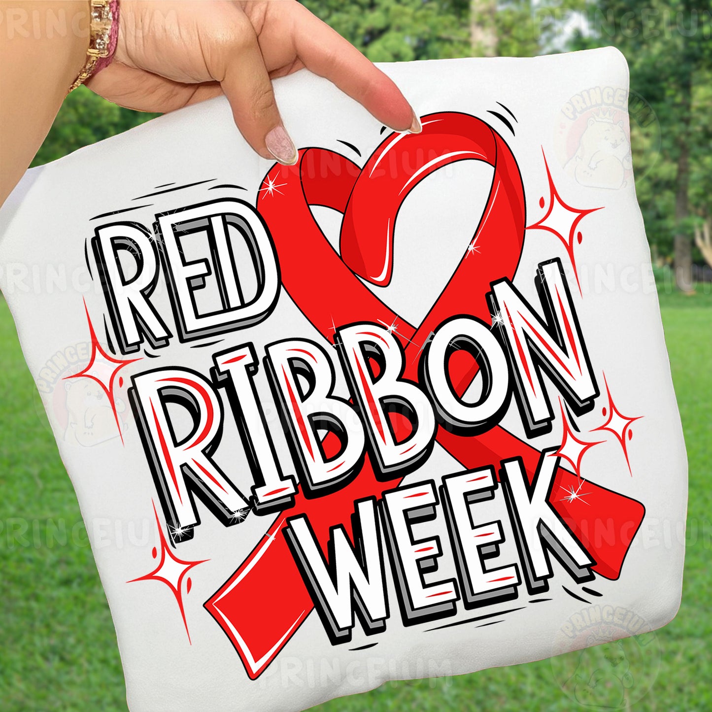 Red Ribbon Week Bundle Png, In October We Wear, Red Ribbon Week Png, Drug-Free, Anti-Drug Svg, Red ribbon Week, Sublimation Designs, Digital