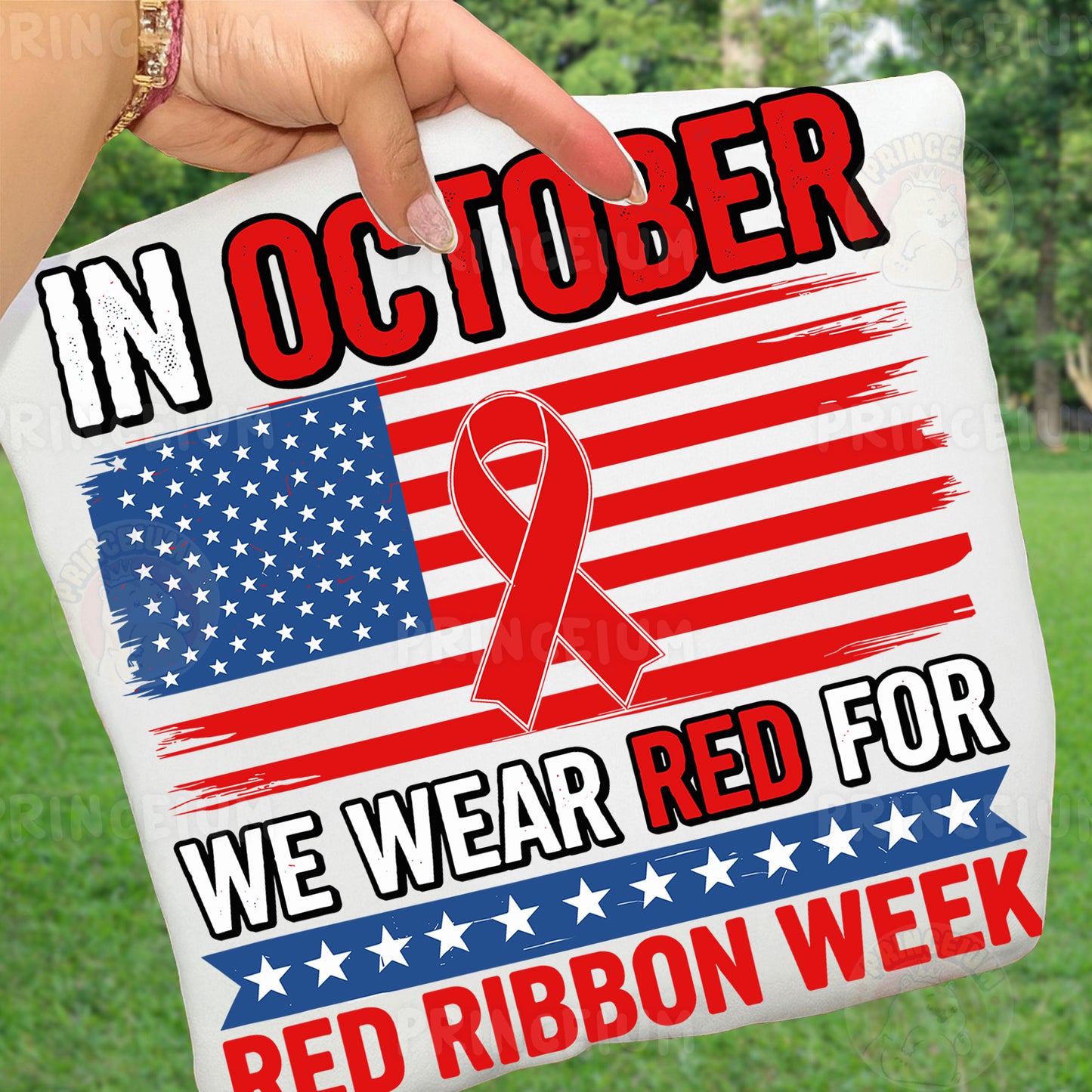 Red Ribbon Week Bundle Png, In October We Wear, Red Ribbon Week Png, Drug-Free, Anti-Drug Svg, Red ribbon Week, Sublimation Designs, Digital