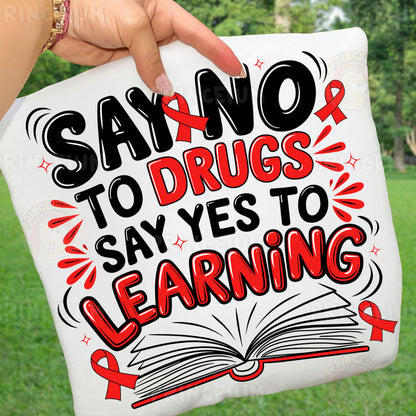 Red Ribbon Week Bundle Png, In October We Wear, Red Ribbon Week Png, Drug-Free, Anti-Drug Svg, Red ribbon Week, Sublimation Designs, Digital