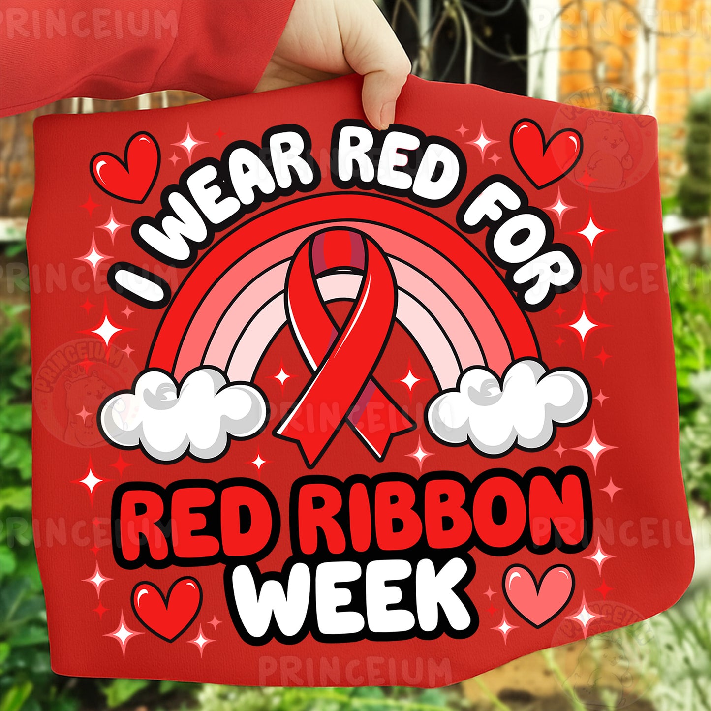 Red Ribbon Week Bundle Png, In October We Wear, Red Ribbon Week Png, Drug-Free, Anti-Drug Svg, Red ribbon Week, Sublimation Designs, Digital