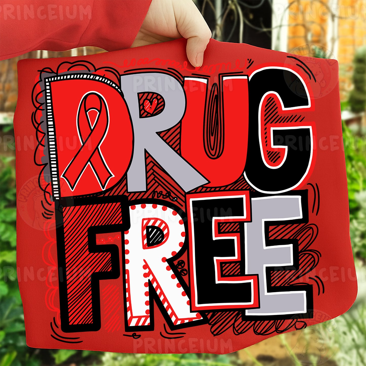 Red Ribbon Week Bundle Png, In October We Wear, Red Ribbon Week Png, Drug-Free, Anti-Drug Svg, Red ribbon Week, Sublimation Designs, Digital