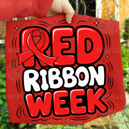 Red Ribbon Week Bundle Png, In October We Wear, Red Ribbon Week Png, Drug-Free, Anti-Drug Svg, Red ribbon Week, Sublimation Designs, Digital