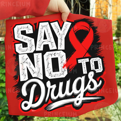 Red Ribbon Week Bundle Png, In October We Wear, Red Ribbon Week Png, Drug-Free, Anti-Drug Svg, Red ribbon Week, Sublimation Designs, Digital