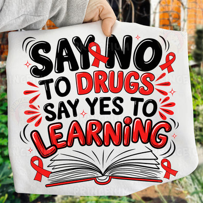 Red Ribbon Week Bundle Png, In October We Wear, Red Ribbon Week Png, Drug-Free, Anti-Drug Svg, Red ribbon Week, Sublimation Designs, Digital