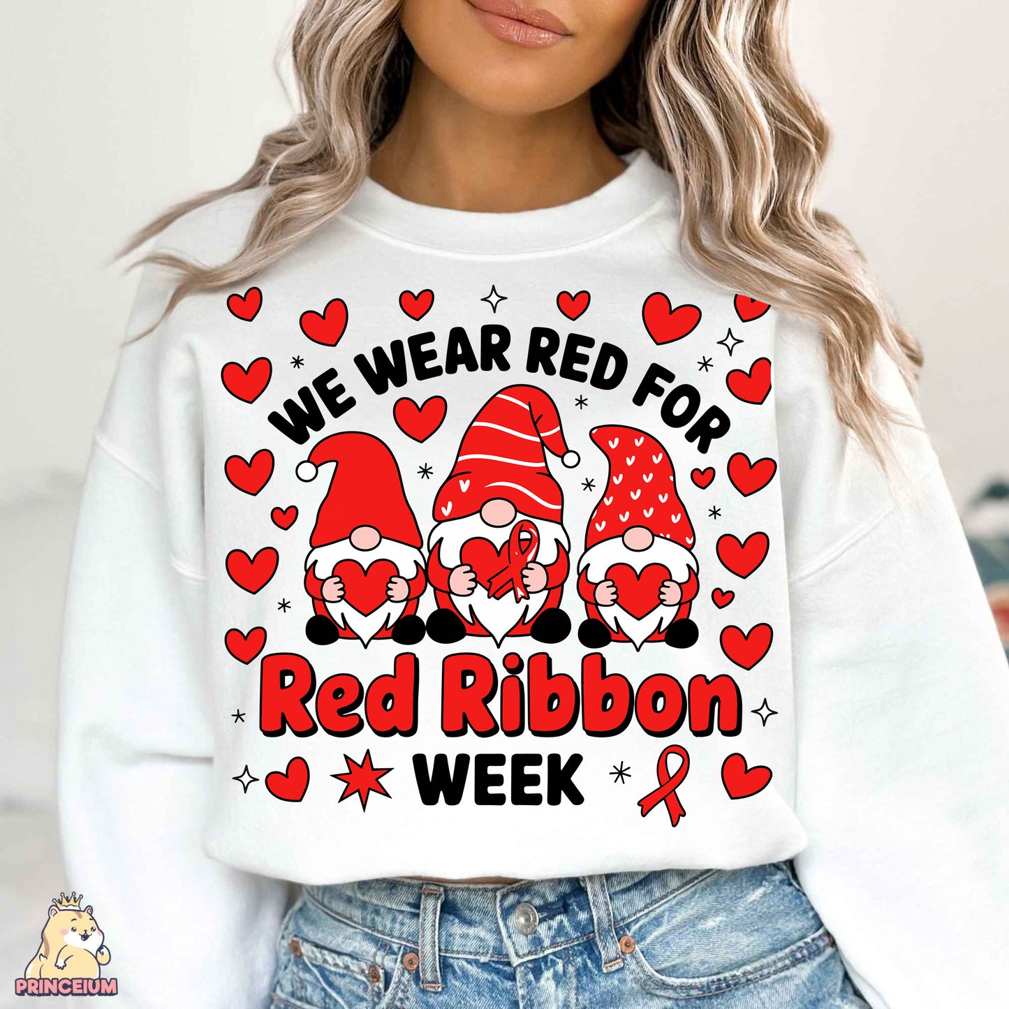 Red Ribbon Week Bundle Png, In October We Wear, Red Ribbon Week Png, Drug-Free, Anti-Drug Svg, Red ribbon Week, Sublimation Designs, Digital