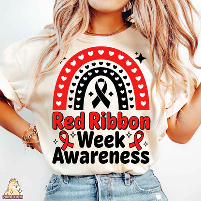Red Ribbon Week Bundle Png, In October We Wear, Red Ribbon Week Png, Drug-Free, Anti-Drug Svg, Red ribbon Week, Sublimation Designs, Digital