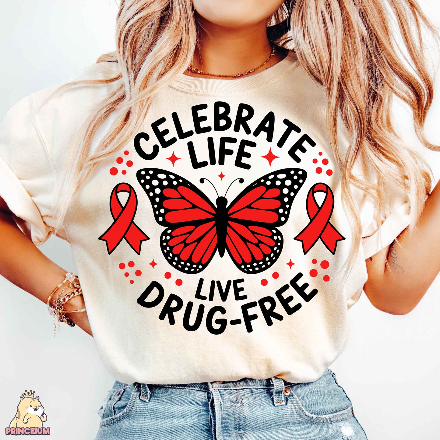 Red Ribbon Week Bundle Png, In October We Wear, Red Ribbon Week Png, Drug-Free, Anti-Drug Svg, Red ribbon Week, Sublimation Designs, Digital