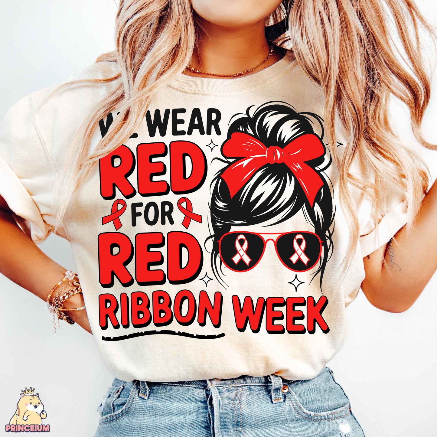 Red Ribbon Week Mega Bundle Png, In October We Wear, Red Ribbon Week Png, Drug Free, Anti Drug Png, Red ribbon Week, Sublimation Designs