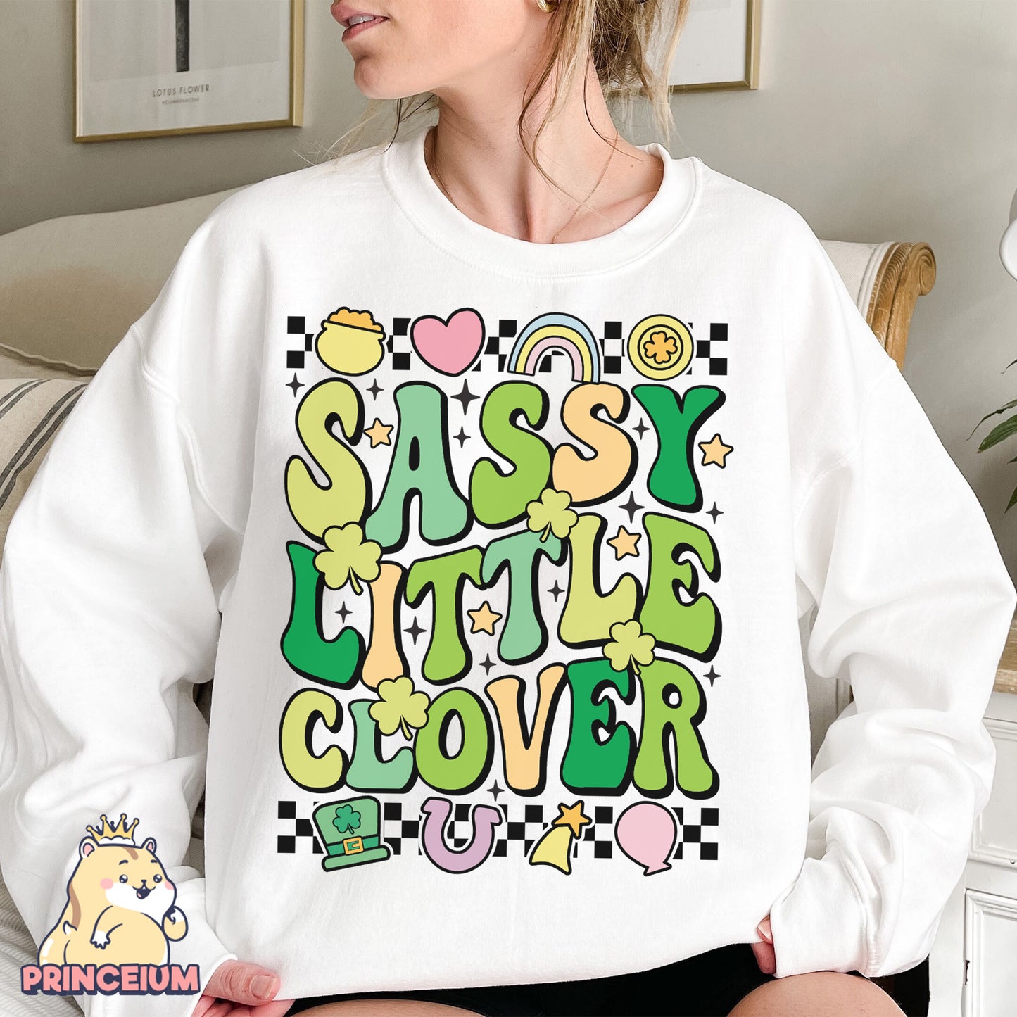 Sassy Little Clover Png, St Patricks Day Png, St Patricks Day Png, Kids Sublimation png, Clover Png, Girl Png Digital Download Files