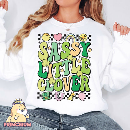 Sassy Little Clover Png, St Patricks Day Png, St Patricks Day Png, Kids Sublimation png, Clover Png, Girl Png Digital Download Files
