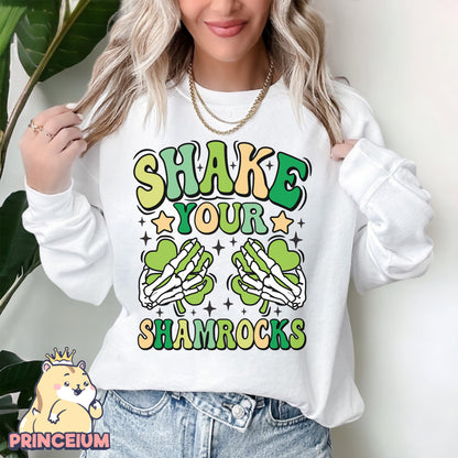 Shake Your Shamrocks Png, St Patrick Day Png, Irish Day Png, Skeleton Hands, Shamrock Png, Irish Day, Digital Download Files
