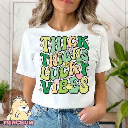 Thick Thighs Lucky Vibes Png, St Patrick Day Png, Irish Day Png, Happy St Patrick Day, Irish Day, Digital Download Files