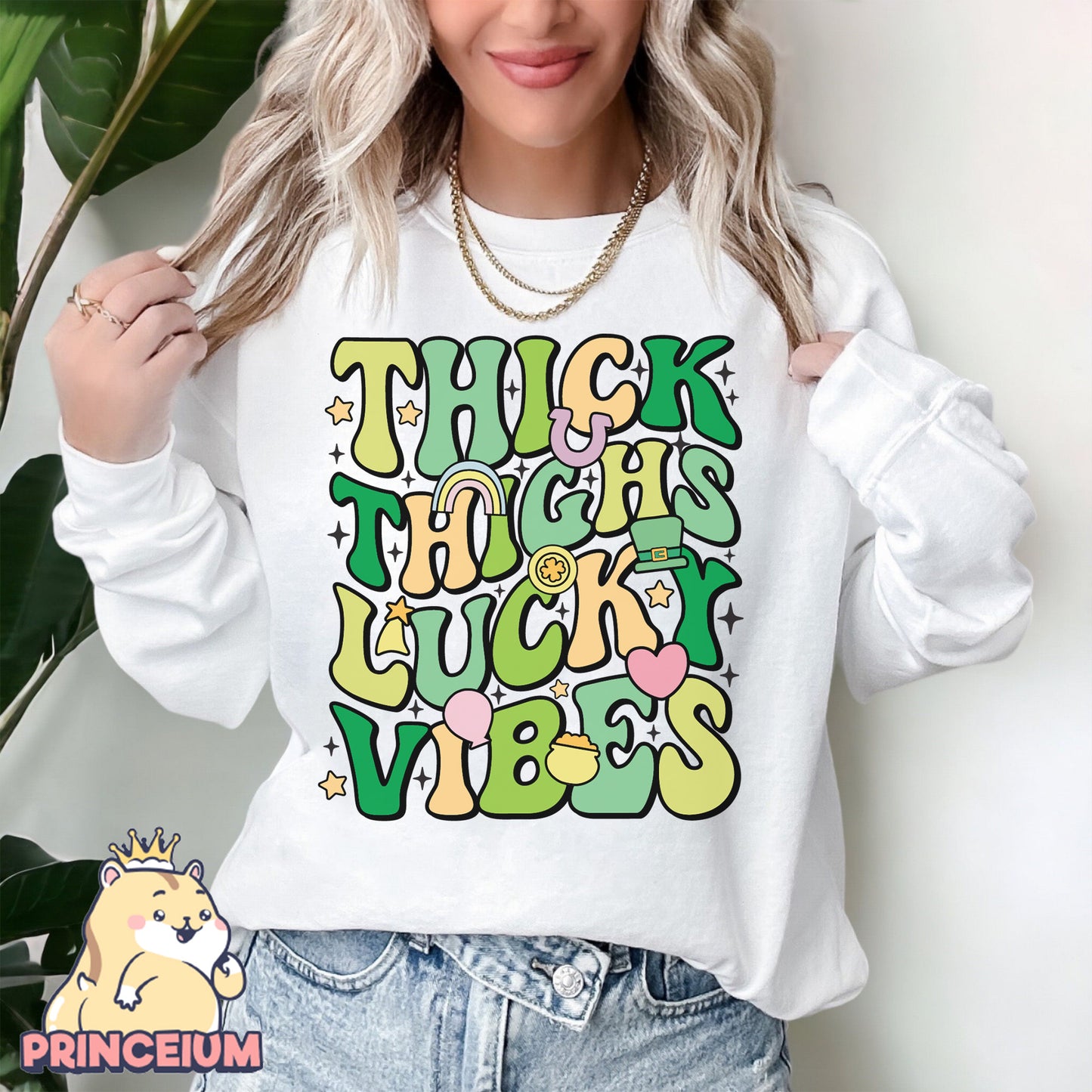 Thick Thighs Lucky Vibes Png, St Patrick Day Png, Irish Day Png, Happy St Patrick Day, Irish Day, Digital Download Files