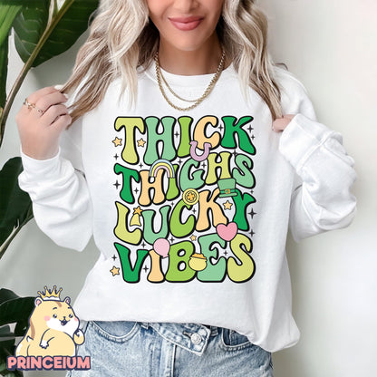 Thick Thighs Lucky Vibes Png, St Patrick Day Png, Irish Day Png, Happy St Patrick Day, Irish Day, Digital Download Files