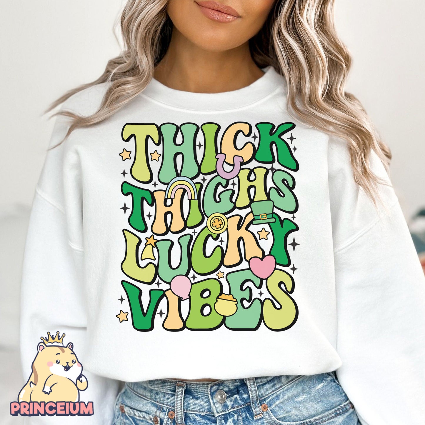 Thick Thighs Lucky Vibes Png, St Patrick Day Png, Irish Day Png, Happy St Patrick Day, Irish Day, Digital Download Files