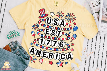a yellow t - shirt with the words usa got america printed on it
