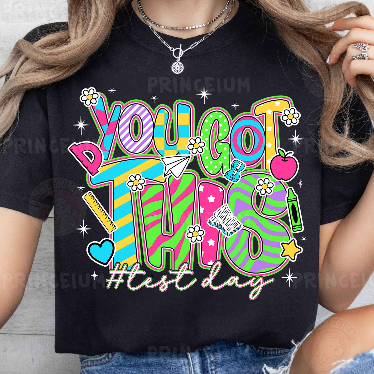 a woman wearing a t - shirt that says you got this today