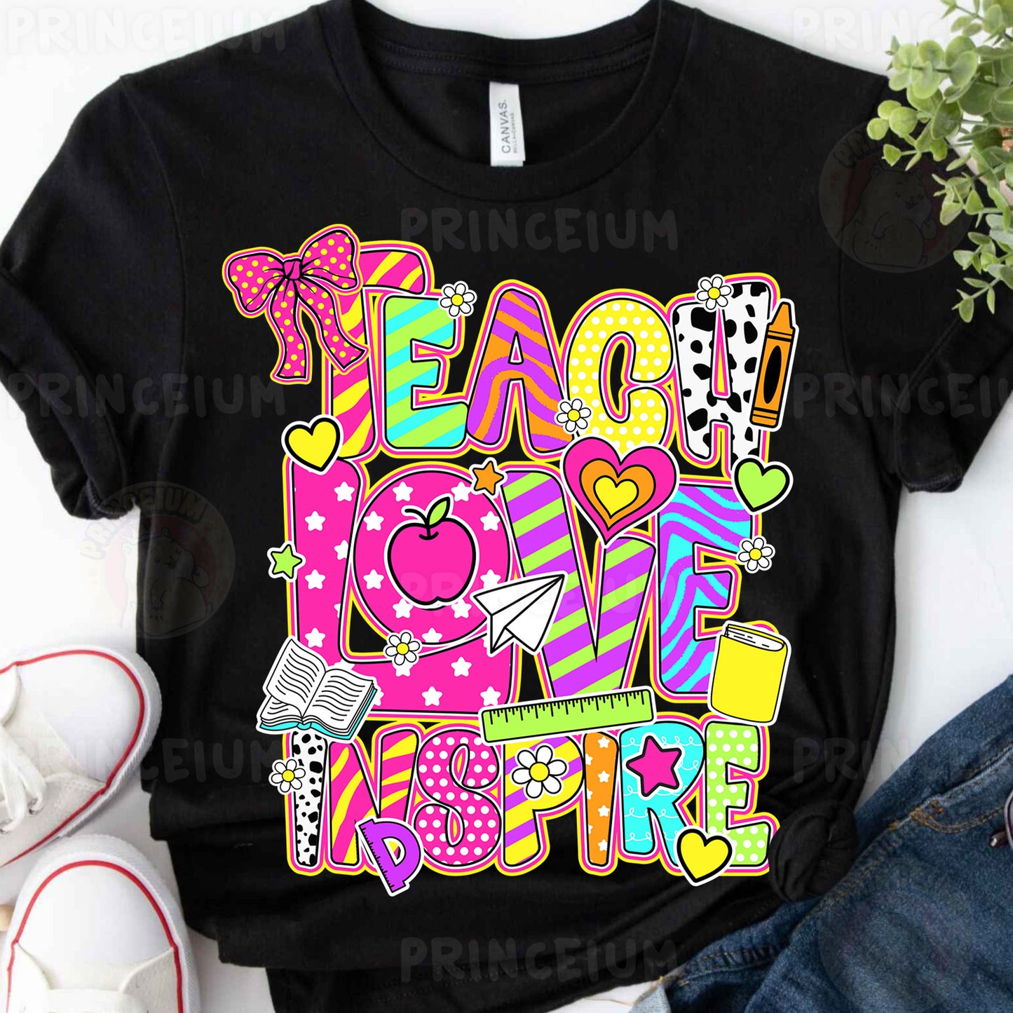 a t - shirt that says peace love inspire