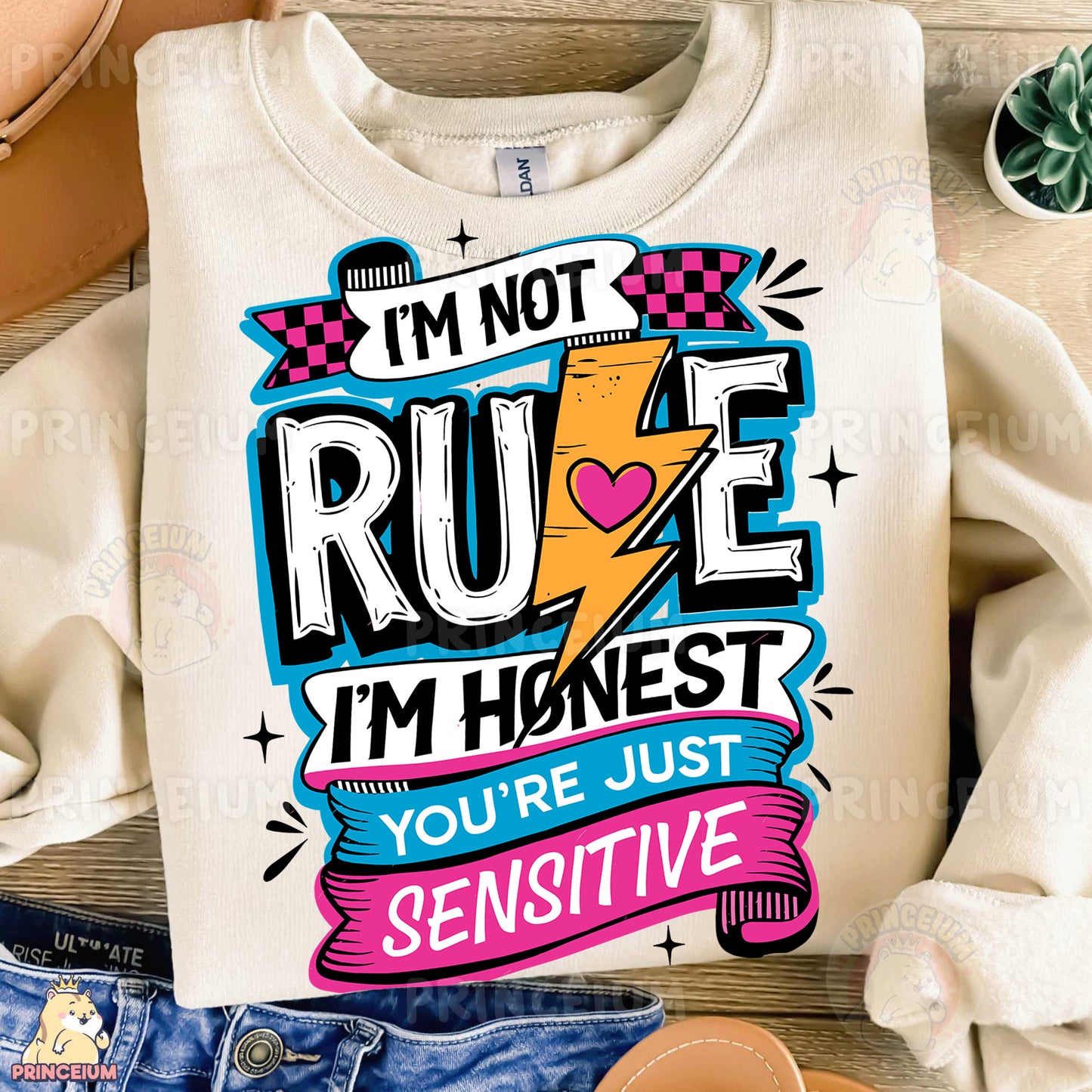 a t - shirt that says i'm not rude i'm honest you