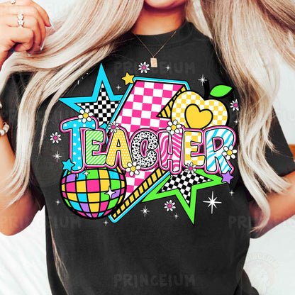 a woman wearing a black tshirt that says tamer