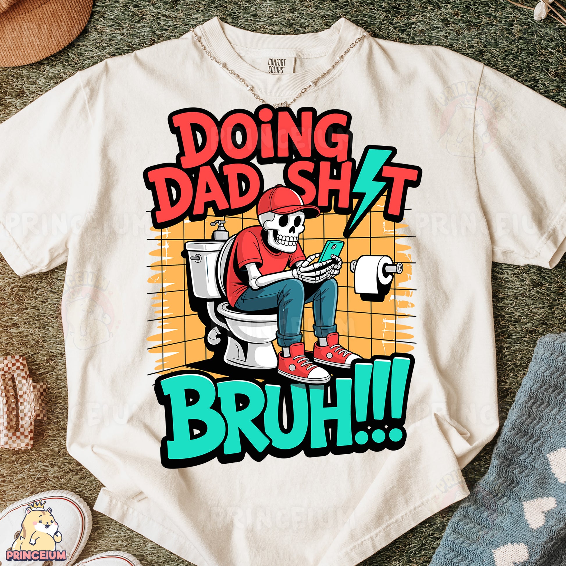 a t - shirt that says doing dad shit on it
