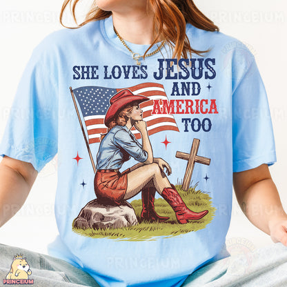 a woman sitting on the ground wearing a blue shirt