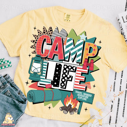 a t - shirt with the words camp on it
