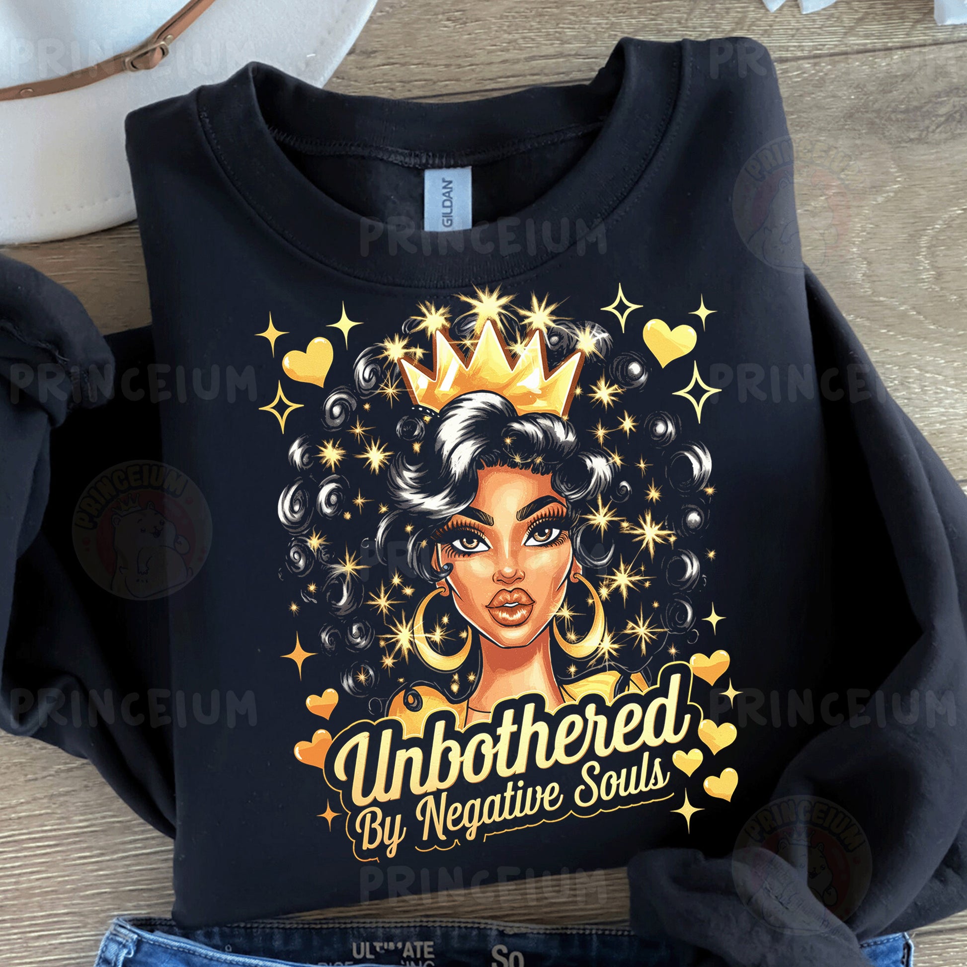a t - shirt with a picture of a woman wearing a crown