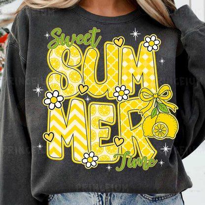 a woman wearing a sweatshirt that says, sweet sun me up